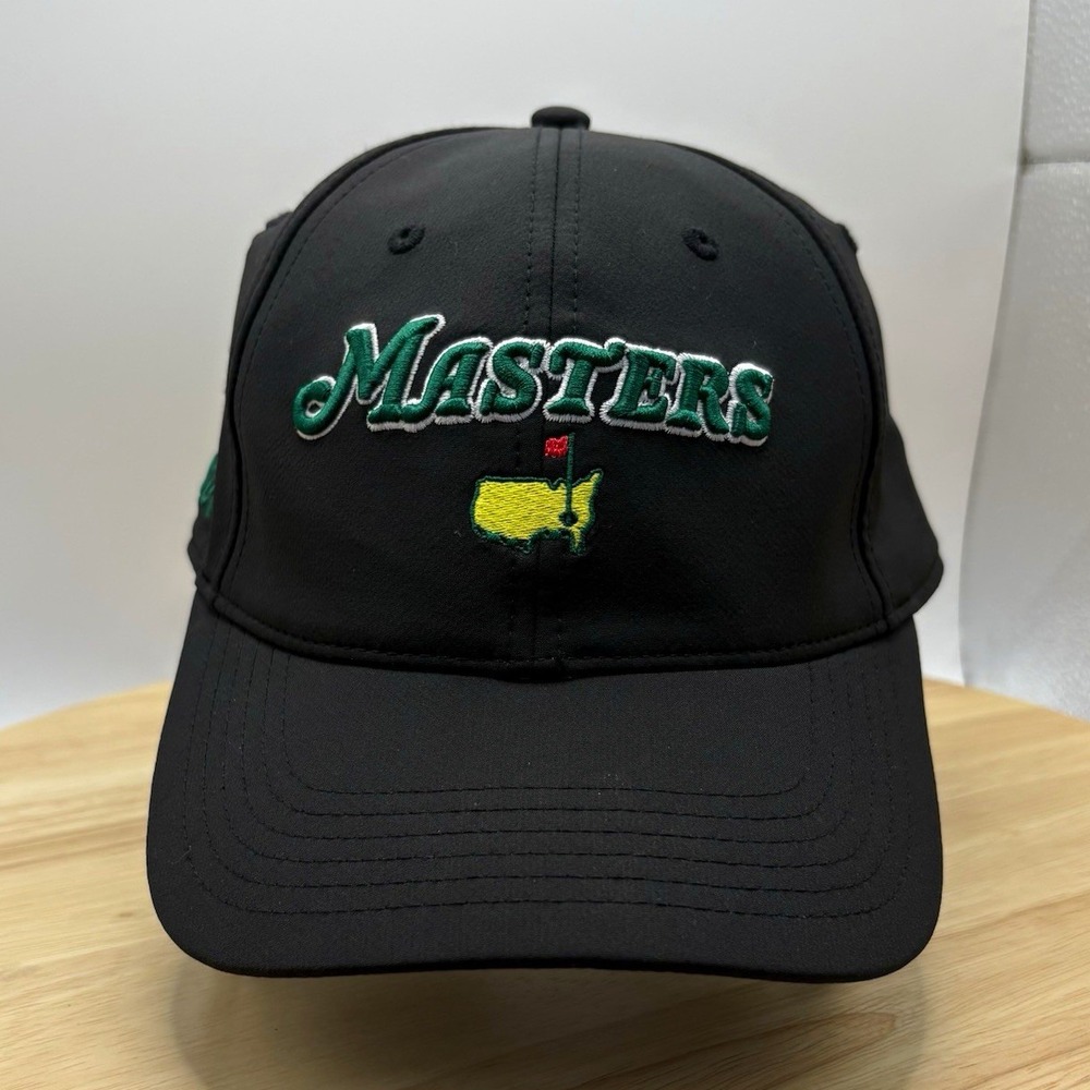 Masters 2024 M24U14 Black Golf Hat Cap Embroidered Logo Augusta Ahead Adjustable